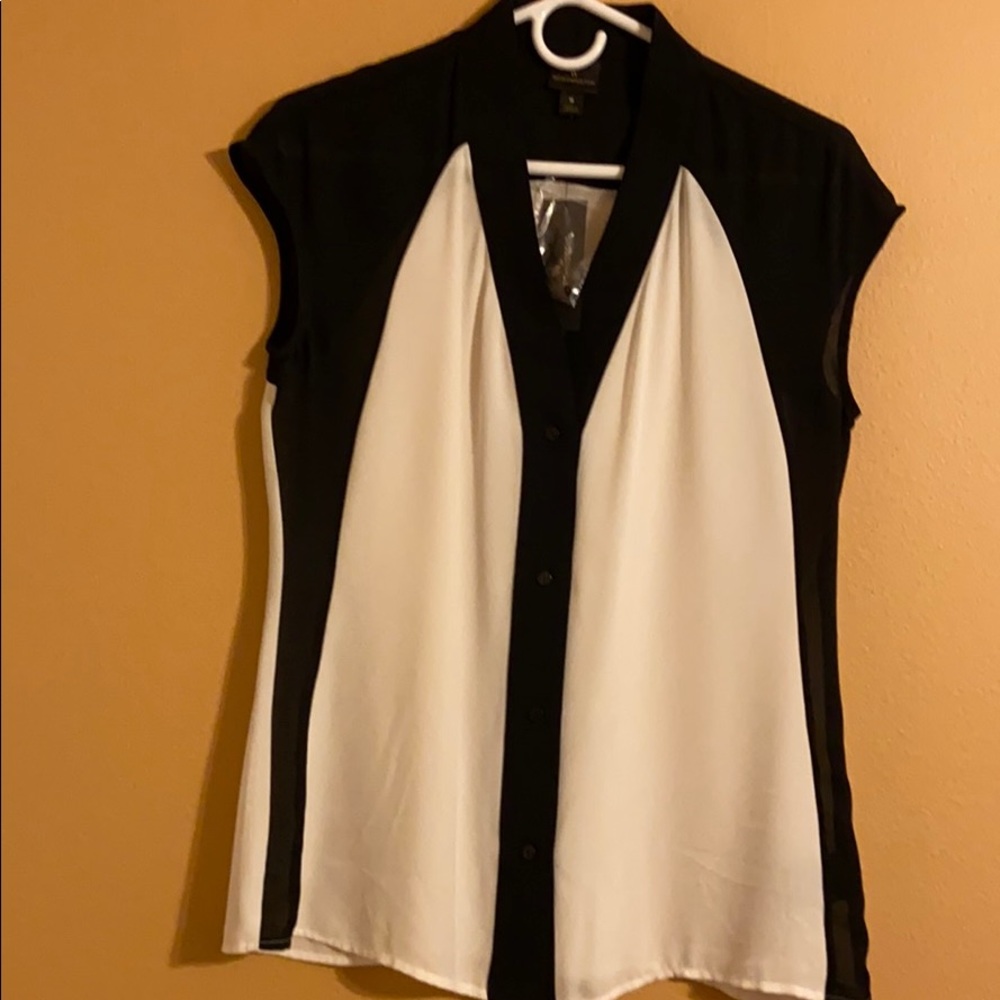 Worthingtton Black & Cream Blouse